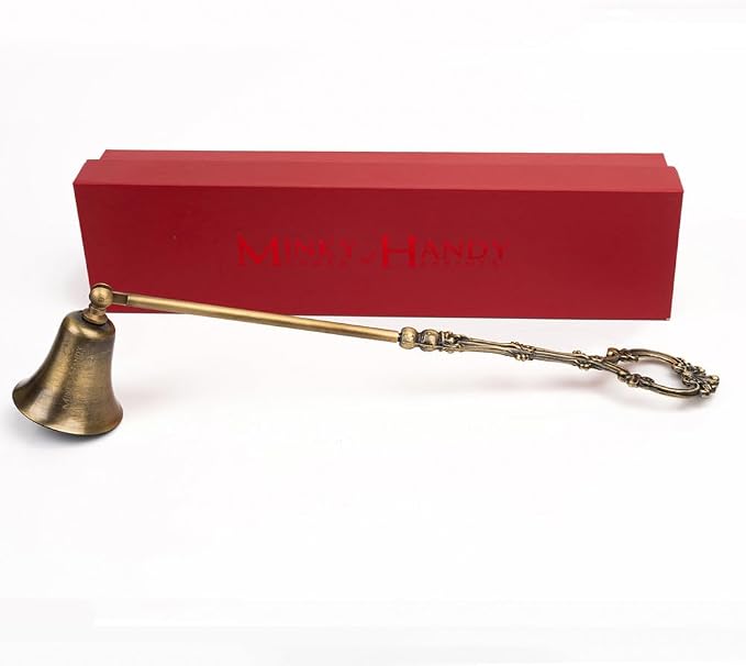 Vintage Candle Snuffer Brass, Candles Flame Extinguisher with Long Handle, Accessory for Candle Lovers (Antique)