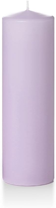 yummi 3" x 10" Lavender Round Pillar Candles - 3 per Pack