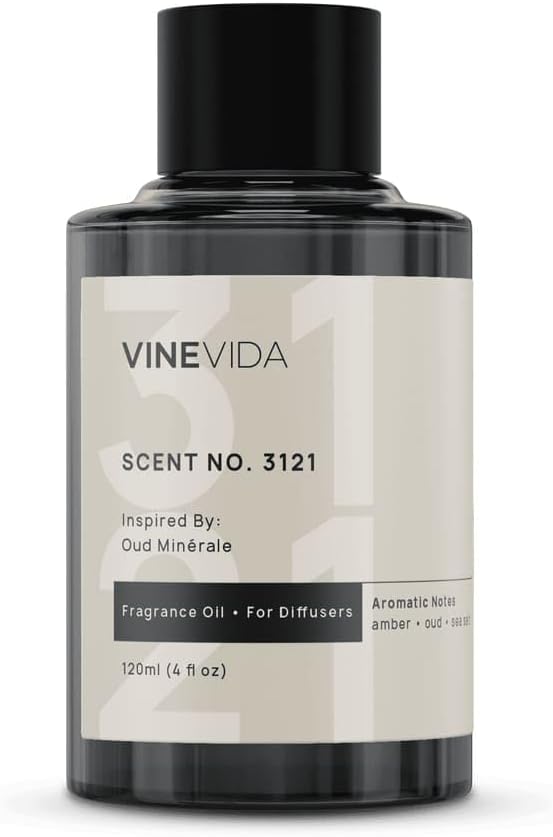 VINEVIDA [4 Oz] Inspired by: Oud Minérale; Diffuser Oil Refill | Premium Scent Diffuser Oil for Home | Non-Toxic Fragrance