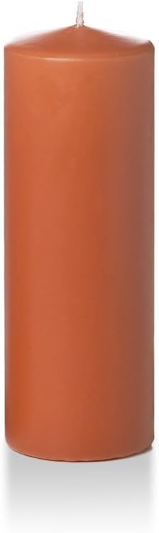 yummi 3" x 8" Sienna Round Pillar Candles - 3 per Pack