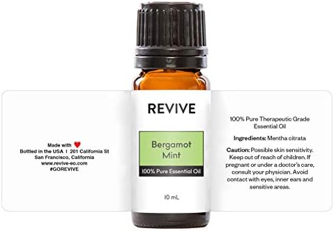 Bergamot Mint Essential Oil Blend by Revive Essential Oils - 100% Pure Therapeutic Grade, for Diffuser, Humidifier, Massage, Aromatherapy, Skin & Hair Care