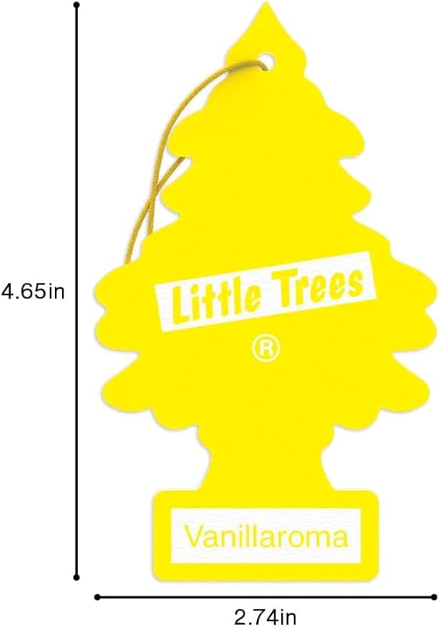 LITTLE TREES Car Air Freshener | Hanging Paper Tree for Home or Car | Vanillaroma | Single Tree per Package
