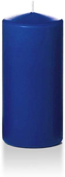 yummi 3" x 6" Royal Blue Round Pillar Candles - 3 per Pack