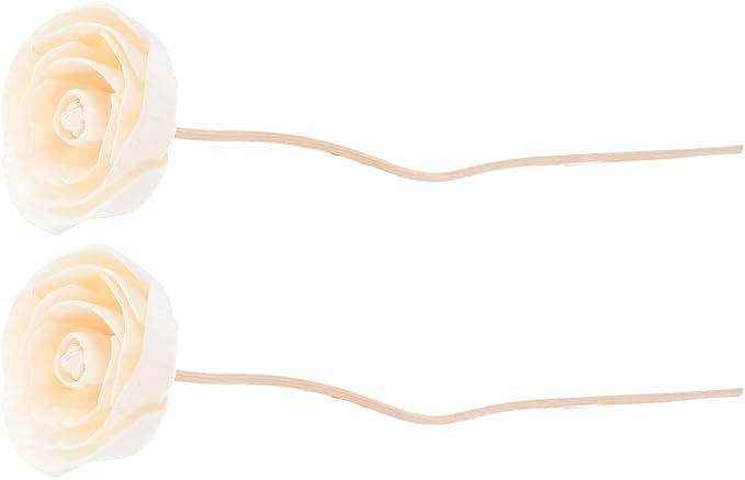 2pcs Reed Diffuser Flowers Home Aroma Diffuser with Rattan Sticks Dried Floral Fragrance for Living Room Decor and Relaxation