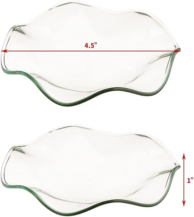 Electric Oil Melt Warmer Electric Wax Melt Warmer Replacement Parts Wax Melter Fragrance Oil Warmer Burner Spare Dish(Dish*2lotus)
