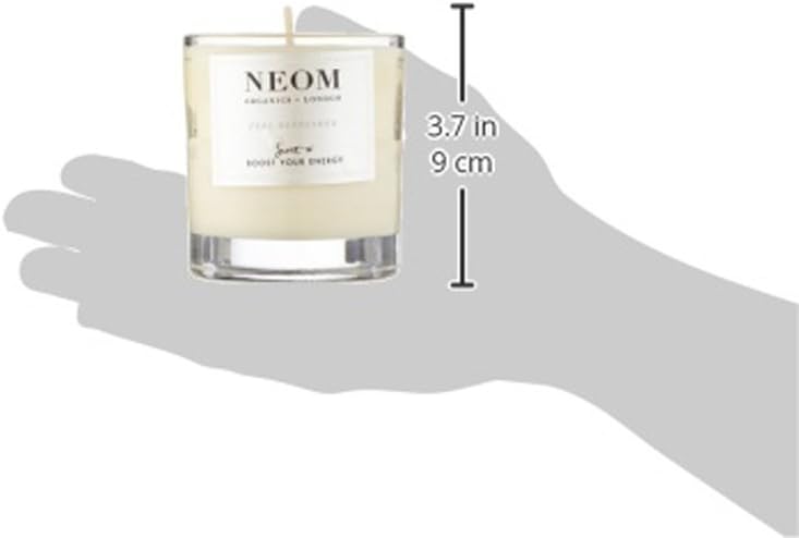 NEOM- Feel Refreshed Scented Candle, 1 Wick | Lemon & Basil | Essential Oil Aromatherapy Candle | Scent to Boost Your Energy