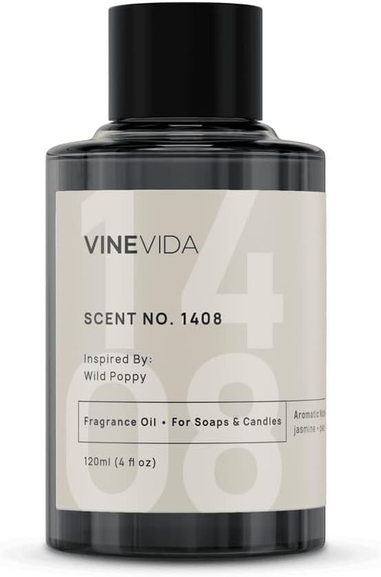 VINEVIDA [4oz] Scent No.1408 Fragrance Oil for Candle and Soap Making - Made in USA Natural Candle Scents