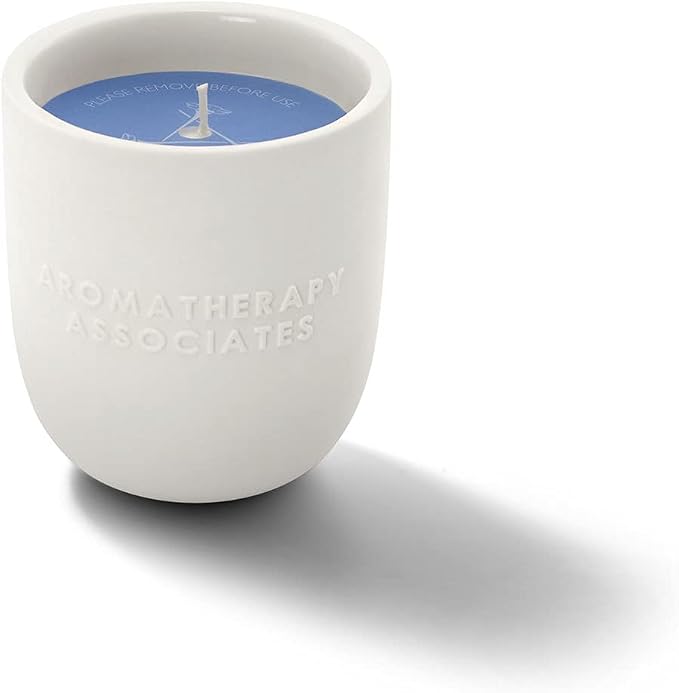 Aromatherapy Associates Deep Relax Candle. Hand Poured Vegan Wax for Sleep and Tranquility. Crafted with Vetivert and Chamomile Essential Oils. 40 Hour Burn Time (7.05 oz)
