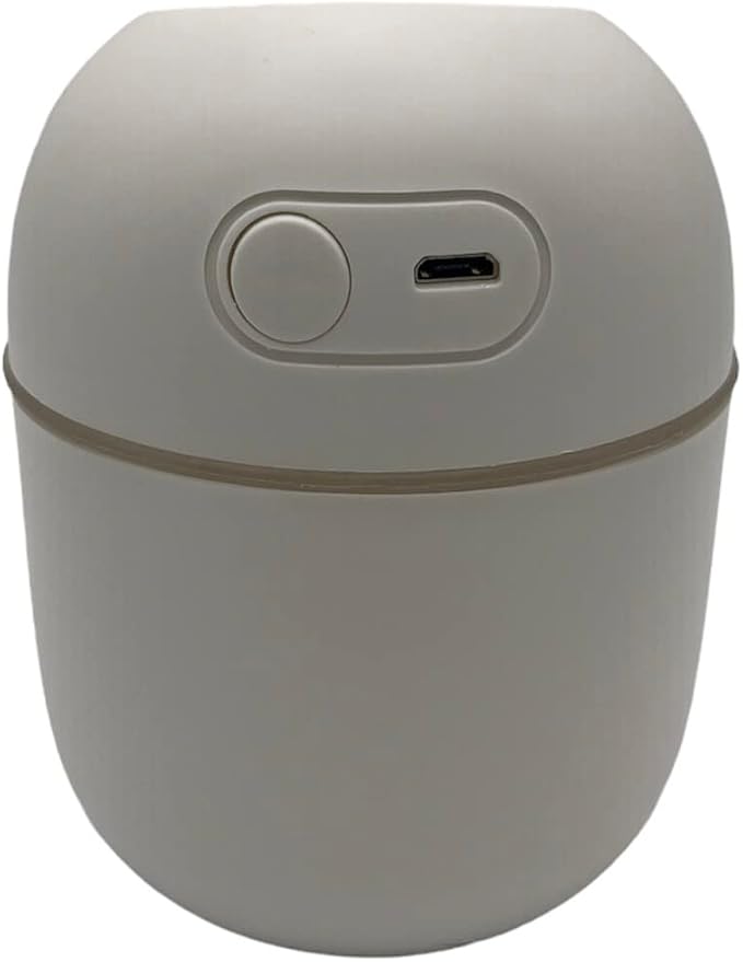 Wild Essentials 220ml Cool Mist Essential Oil Diffuser/Humidifier, Aromatherapy, Nightlight, Portable, USB Power, Auto Off, Room, Office, Car (White)