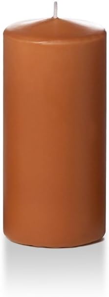 yummi 3" x 6" Toffee Round Pillar Candles - 3 per Pack