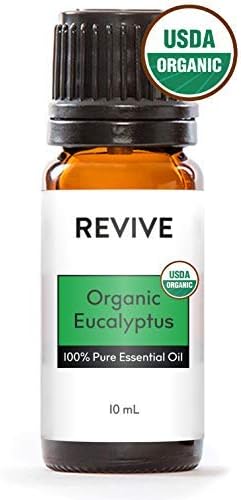 USDA Certified Organic Eucalyptus Essential Oil by Revive Essential Oils - 100% Pure Therapeutic Grade, for Diffuser, Humidifier, Massage, Aromatherapy, Skin & Hair Care