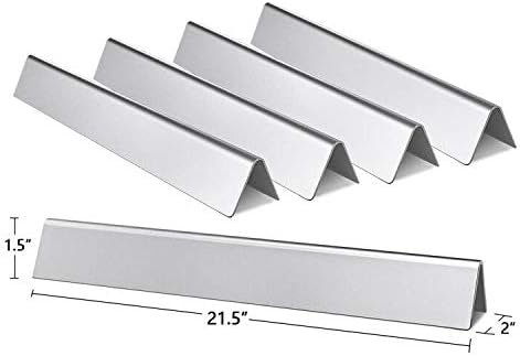 Hongso 21.5 Inch Flavorizer Bars 7535 for Weber Genesis Silver A, Spirit 200 Series E210 S210 (with Side Mounted Control), Spirit 500 Gas Grill Models, Heat Plate Replacement 7534 65902 8217, 5-PC