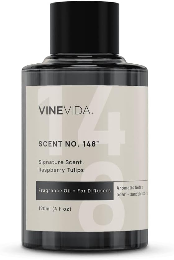 VINEVIDA [4 Oz] Inspired by: Raspberry Tulips; Diffuser Oil Refill | Premium Scent Diffuser Oil for Home | Non-Toxic Fragrance