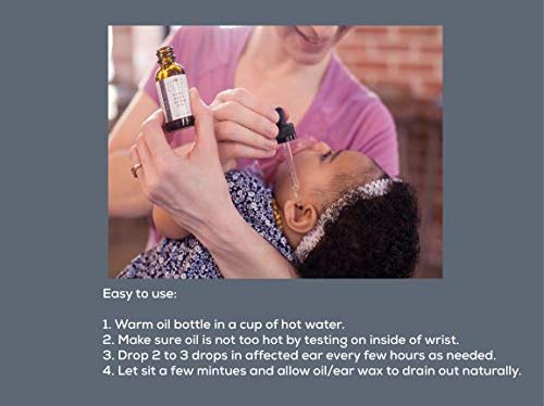 Punkin Butt Baby Ear Oil | Organic Garlic, Mullein, Calendula Ear Drops Safe for Infants (1 oz)