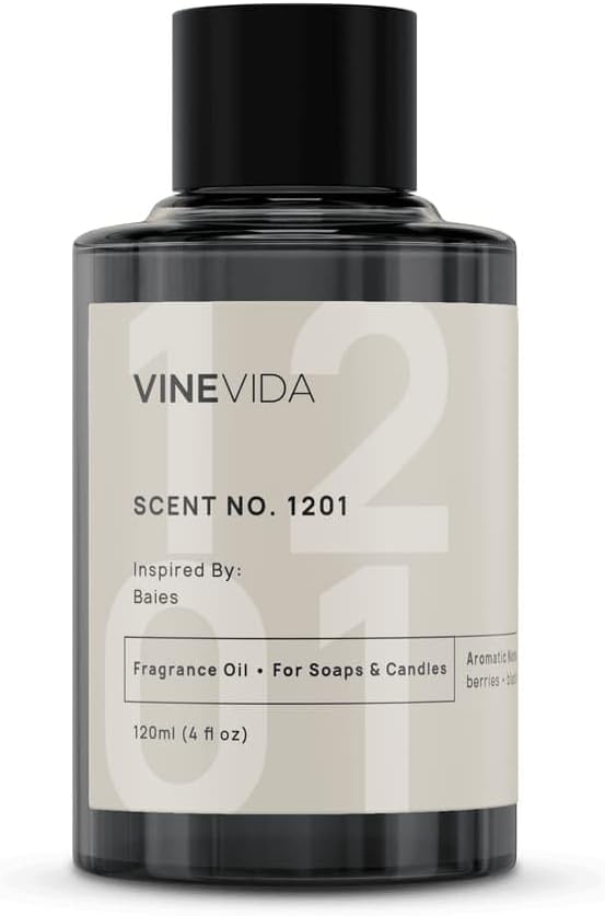 VINEVIDA [4oz] Scent No.1201 Fragrance Oil for Candle Making and Soap Making - Premium Candle Scents for Soy Candles