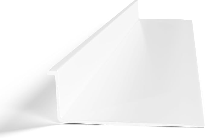 KASTLITE Linear Under Cabinet Light Cover Replacement | White Ribbed Acrylic Undercabinet Lens Diffuser | 33-5/16"L x 2-3/4"W x 15/16" H | Under Counter Lights for Kitchen Bathroom & Vanity | Shape D