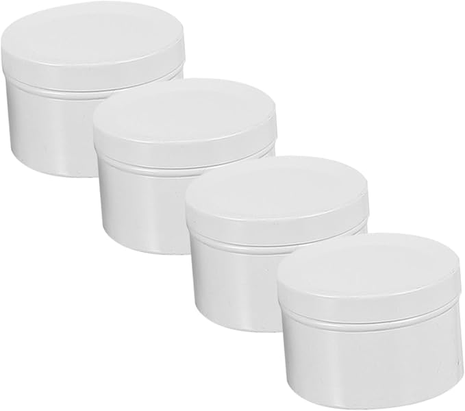 CORHAD 4pcs Aluminum Alloy Candle Jars Scented Candle Containers for Aromatherapy Portable Storage for and Other Items