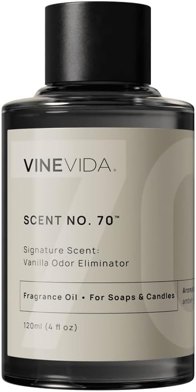 VINEVIDA [4oz] Vanilla Odor Eliminator Fragrance Oil - Candle & Soap Scents, Made in USA