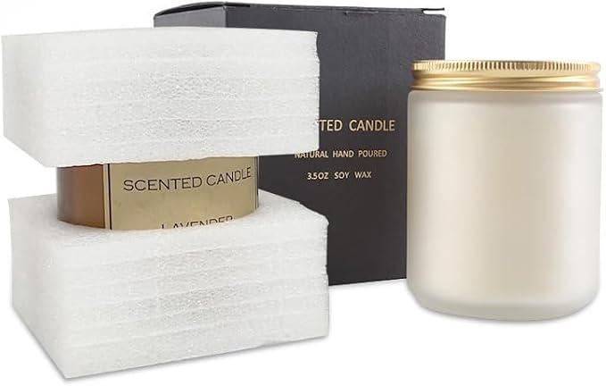 Lavender Lemon Scented Candle, Lavender Candle, Candles for Home Scented, Candles for Women, Natural Soy Wax, 7 OZ 40 Hours Burning