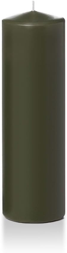 yummi 3" x 10" Olive Round Pillar Candles - 3 per Pack