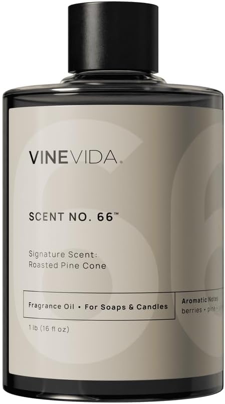 VINEVIDA [16oz] Roasted Pine Cone Fragrance Oil for Candle Making and Soap Making - Premium Candle Scents for Soy Candles