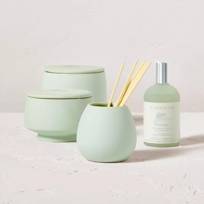 Casalunas 2 Wick Lidded Jar Candle (15oz, Serenity)