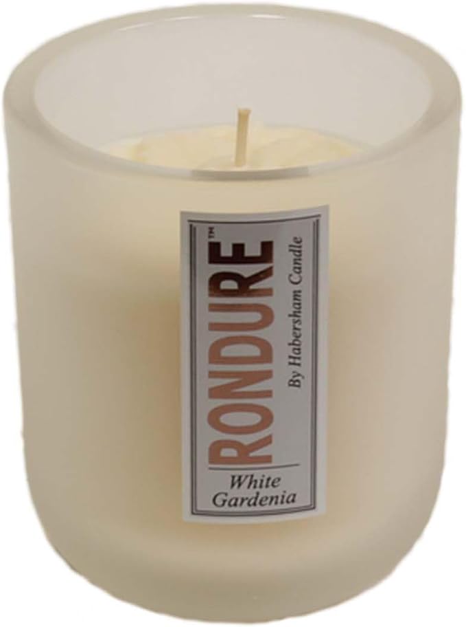 Habersham Rondure Candle – White Gardenia Scented Candle, Up to 55 Hours Burn Time, Authentic and Long Lasting Fragrance, Soy Blend Wax, 9.5 oz Glass Jar Candle