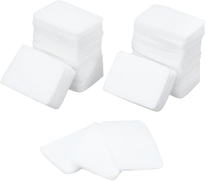 PH PandaHall 100pcs Unscented Refill Pad 1.1×0.8" Unscented Aroma Pads White Essential Oil Diffuser Pad Rectangle Aroma Oil Refill Pads for Essential Oil Humidifier Locket Scent Ball Plug-in Diffuser