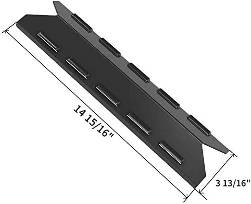 Criditpid Grill Heat Tent Plate Shields Replacement for Kenmore 146.34611410, 146.16197210, 146.16133110, Porcelain Steel Hot Plates Heat Diffusers for BBQ Pro Grill 146.23676310, 146.23770310.
