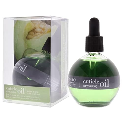 Cuccio Naturale Melon & Kiwi Revitalizing Cuticle Oil, Lightweight Fast-Absorbing Hydrating Nail & Cuticle Conditioner, Cold-Pressed Oils + Vitamin E, 2.30 Fl Oz