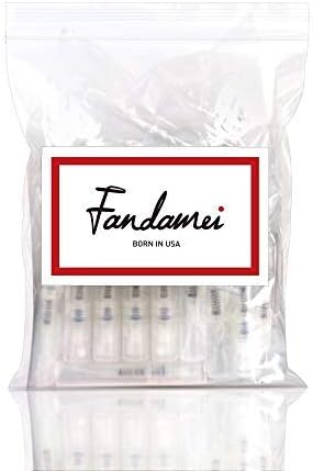Fandamei 60 Pack 3ml Mini Spray Bottle, Clear Plastic Empty Cute Perfume Atomizer Bottle for Cleaning, Travel, Essential Oils, Perfume.