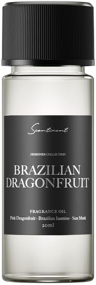 Scentiment Brazilian Dragon Fruit Diffuser Oil – Dragon Fruit, Citrus & Soft Musk – Sweet, Fruity & Tropical Fragrance Oil for Cold Air Diffusers – 0.68 fl oz (20 mL)