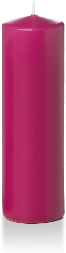 yummi 3" x 10" Hot Pink Round Pillar Candles - 3 per Pack