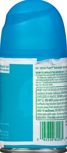 Air Wick Automatic Air Freshener Spray Refill, 2ct, Fresh Waters, Odor Neutralization, Essential Oils