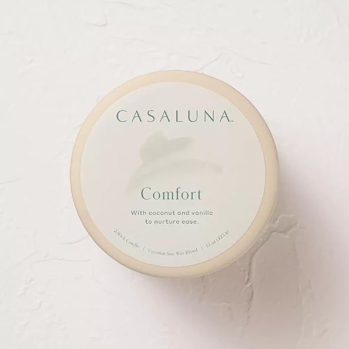 Casalunas 2 Wick Lidded Jar Candle (15oz, Comfort)