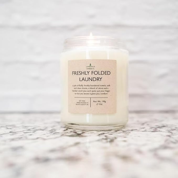 Handmade | Soy Candle (Freshly Folded Laundry, 8 oz.)