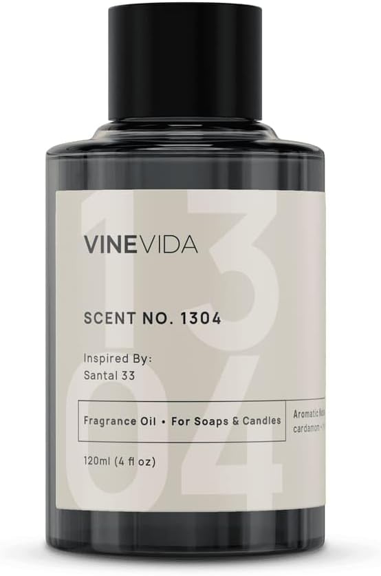 VINEVIDA [4oz] Scent No.1304 Fragrance Oil for Candle & Soap Making - Natural Candle Scents Made in USA