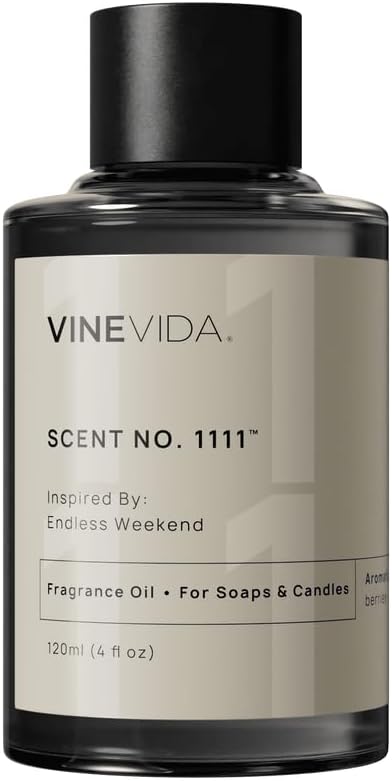 VINEVIDA [4oz] Endless Weekend Fragrance Oil for Candle Making and Soap Making - Premium Candle Scents for Soy Candles