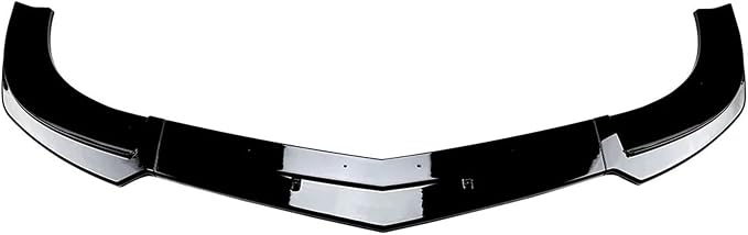 Front Bumper Lip Splitter For Mercedes Benz C-Class W204 S204 C63 AMG 2011-2014 Car Diffuser Spoiler Blade Body Kit Guard(Glossy Black)