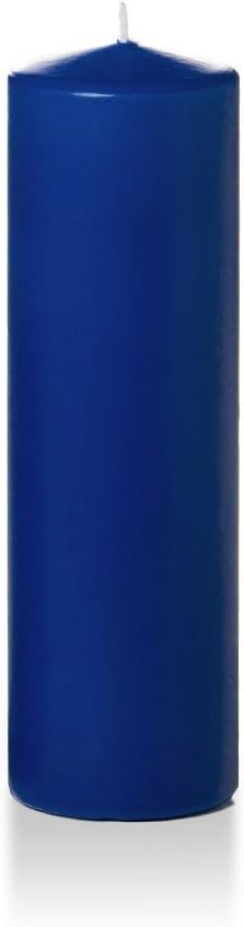 yummi 3" x 10" Royal Blue Round Pillar Candles - 3 per Pack