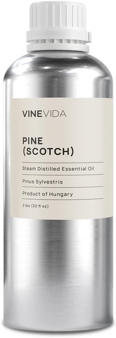 VINEVIDA Pine Scotch Essential Oil - 32 oz - DIY Candle Scents & Bulk for Soap Making
