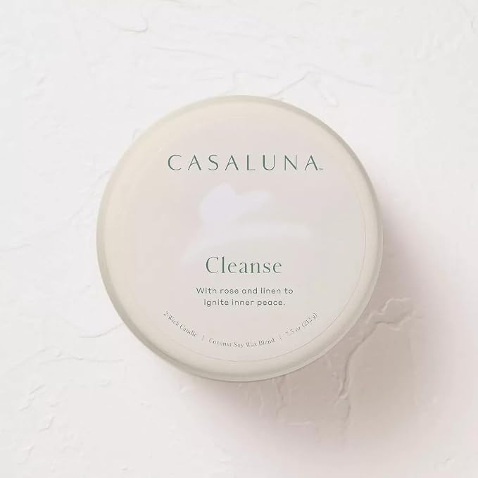 Casalunas 2 Wick Lidded Jar Candle (7.5oz, Cleanse)