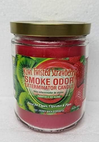 Smoke Odor Exterminator 13oz Jar Candles Orange Lemon Splash Assorted 8 | Includes Kiwi Twisted Strawberries, Lemon Haze, Blueberry Dreamz, Pineapple Coconut