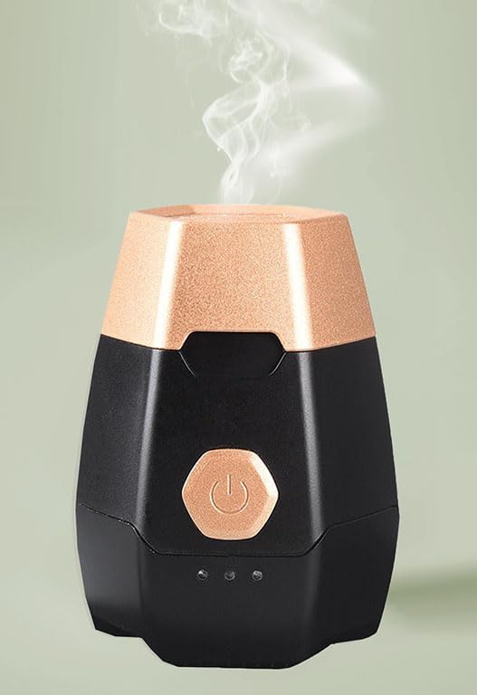 Portable Mini Incense Burner Bakhoor USB Rechargeable Aroma Diffuser Arabic Electric Incense Holder Muslim Home Decor & Car Air Freshener,Black