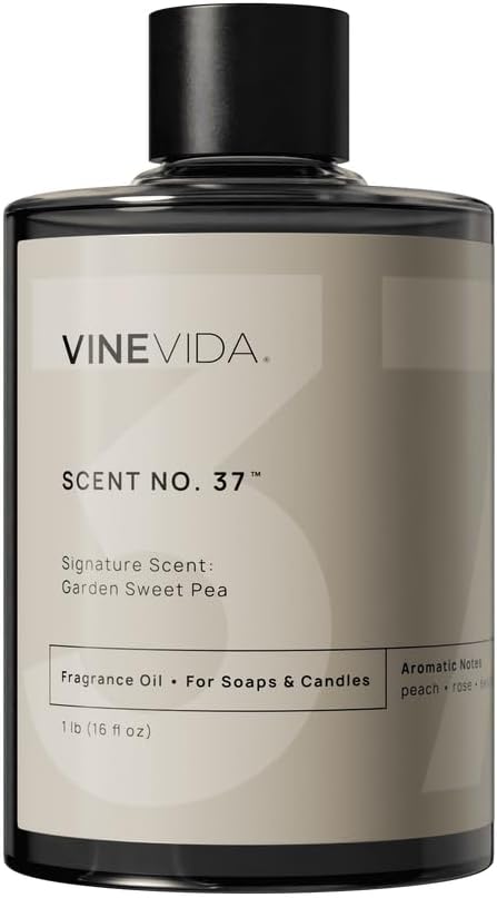 VINEVIDA [16oz] Garden Sweet Pea Fragrance Oil for Candle and Soap Making - Made in USA Natural Scents