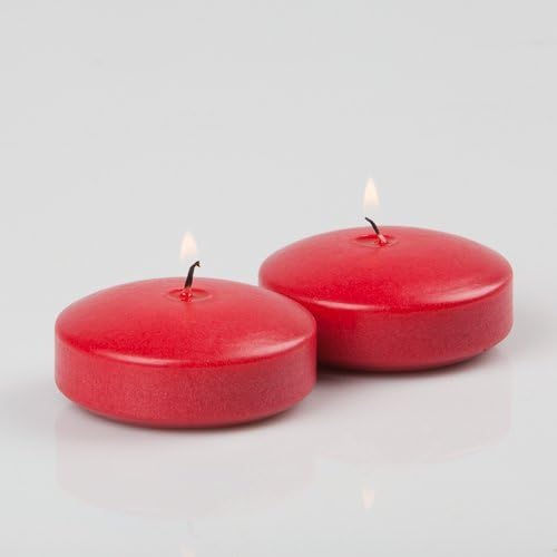 96 Red Richland Floating Candles 3"