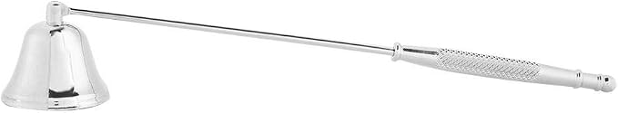 Yosoo Candle Snuffer, Candle Extinguisher Fashion Polished Stainless Steel Bell Shaped Candle Snuffer Long Handle Candle Cover Tool to Safely Extinguish Candle Snuffer Candle Accessories