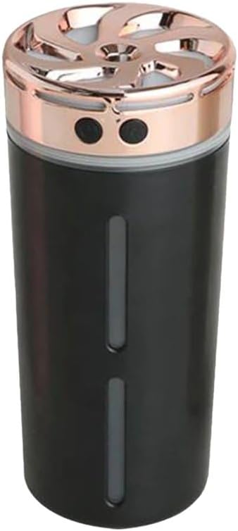 In-vehicle Air humidifier Portable 300ml Rechargeable Car Humidifier with Colorful LED Night Light, USB Plug-In, and Aroma Diffuser for Home Office (c)