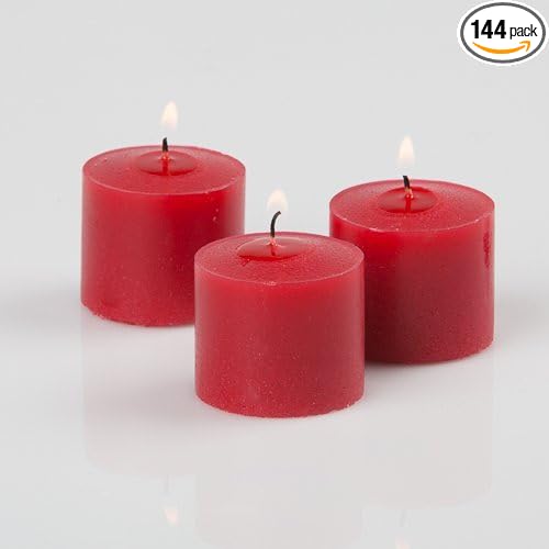 Richland® Votive Candles Red Apple Cinnamon Scented 10 Hour Burn Set of 144
