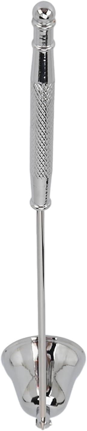 Candle Snuffer, Long Handle Stainless Steel Vintage Extinguisher for Scented Candles Silver Lightweight Wick Flame Stopper
